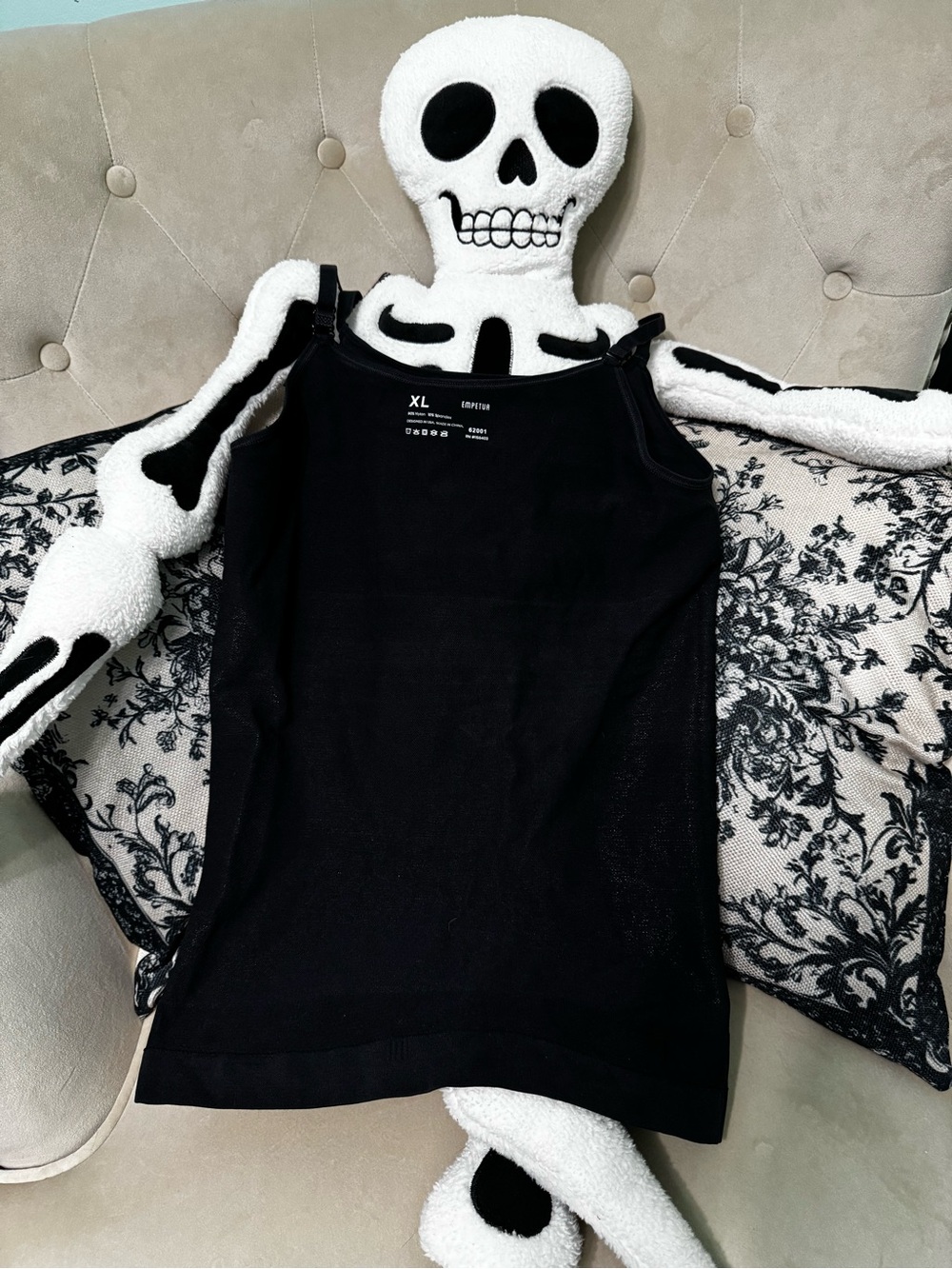 Shapermint Black Seamless Top - XL